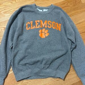 Clemson Gray and Orange Crewneck